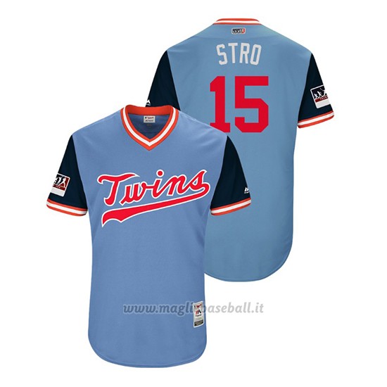 Maglia Baseball Uomo Minnesota Twins Jason Castro 2018 Llws Players Weekend Stro Light TOrnto Blue Jays
